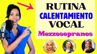 RUTINA VOCAL DIARIA para MEZZOSOPRANOS  Clases de Canto  Natalia Bliss [upl. by Einna527]