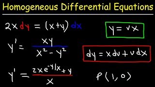 Homogeneous Differential Equations [upl. by Lossa]