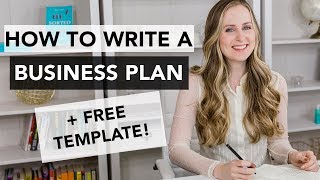 How to Write a Business Plan  Entrepreneurship 101 [upl. by Nowed]