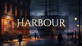 Harbour Ambience and Music  ambient music and sounds of wild sea ships and people ambientmusic [upl. by Ytak]