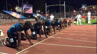 100m  Asafa Powell  972  Lausanne 2008 [upl. by Bartley]