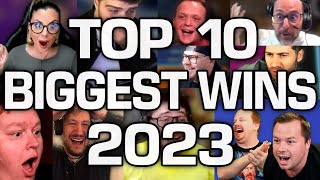 Top 10 Streamers Biggest Wins of 2023 [upl. by Derf]