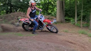 Riding a 700cc 2 Stroke dirt bike for the FIRST time2stroke [upl. by Anaugahs]