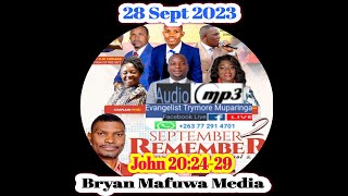 Evangelist Trymore Muparinga  28 Sept 2023 ZVINONZI HAZVIITE NGASVIITE NGASVIBATIKEGODS GRACE [upl. by Leagiba]