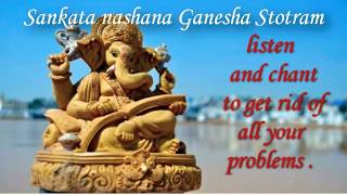 SANKATA NASHANA GANESHA STOTRAM  ENGLISH HINDI LYRICS WITH MEANING [upl. by Nyvlem]