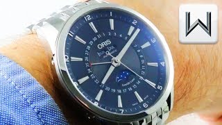 Oris Artix Triple Calendar Moonphase Complication 915 7643 4034MB Luxury Watch Review [upl. by Donaghue]