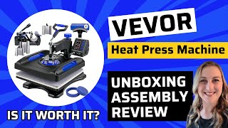 Mastering the VEVOR Heat Press 15x15 8 in 1 Unboxing Setup and Review [upl. by Annaeg145]