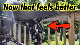 Stop the pain Install a suspension seat post now [upl. by Keverne329]