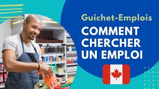 Comment chercher un emploi  GuichetEmplois [upl. by Netsirhk]