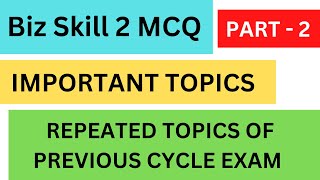 TCS ELEVATE WINGS1 BUSINESS SKILL 2 previous year MCQ SYLLABUS amp STUDY MATERIALS PART 2 [upl. by Atiraj564]