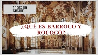 Diferencia entre Barroco y Rococó [upl. by Sybil]