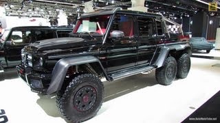 2013 Mercedes GClass 6x6 Brabus 700 Edition  Exterior Walkaround  2013 Frankfurt Motor Show [upl. by Ahseeyt]