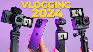 BEST Vlogging Camera in 2024 DJI Pocket 3 vs Sony ZV1 ii vs iPhone 15 Pro vs Insta360 Ace Pro [upl. by Azeret]