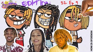 DRAW RAPPERS AS CARTOONS DDG COI LERAY SOFAYGO S2  Ep9 [upl. by Aicina]