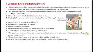 Centralised Air Conditioning System M525  Thermal Engineering in Tamil [upl. by Einal363]