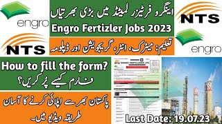 Engro Fertilizer Jobs 2023  Engro Fertilizer Apprenticeship 2023  Govt Jobs 2023 [upl. by Warring814]