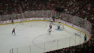 Toronto Maple Leafs Dennis Hildeby makes a nice save vs Montreal Canadiens Jared Davidson 91424 [upl. by Niwrud718]