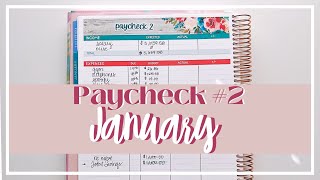 BUDGET WITH ME  PAYCHECK 2 JANUARY  NATS LIFE PLAN [upl. by Aimal]