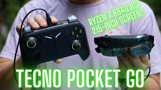 Tecno Pocket Go Review Large Screen Gaming Anywhere w AMD Ryzen 7 [upl. by Eisse]