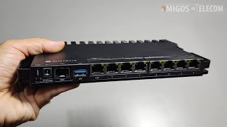 Mikrotik RB5009 no Provedor unboxing e instalação no rack Porta de 25Gbps RB5009UGSIN [upl. by Mehta]