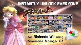 Unlock ALL Super Smash Bros Brawl Characters  SaveGame Manager GX [upl. by Notslar]