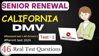 California Dmv Senior Written Test 2024  DMV Actual Test Paper  dmv California [upl. by Opportina]