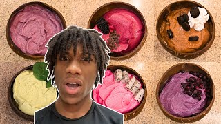 My 6 Favorite Smoothie Bowl Recipes THICK [upl. by Osbourne803]