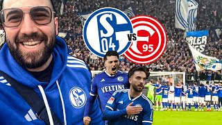 FC SCHALKE 04 vs FORTUNA DÜSSELDORF STADIONVLOG 🔵⚪️ Mein erstes Mal im Stadion 🥹💪 [upl. by Zimmer660]