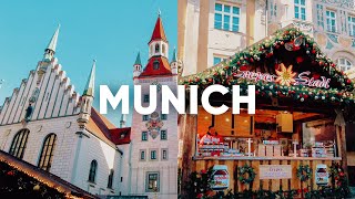 Best Christmas Markets in Munich SUNNY WALKING TOUR German Winter Holidays in Bavaria 4K UHD Walk [upl. by Akire]