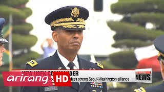 General Vincent Brooks takes command of US Forces Korea as joint drills end [upl. by Repohtsirhc]