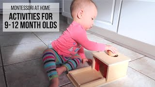 MONTESSORI AT HOME Activities for Babies 912 Months [upl. by Adnama433]