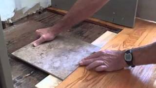 How to Make Tile Flush with Hardwood Floor [upl. by Lazaruk]