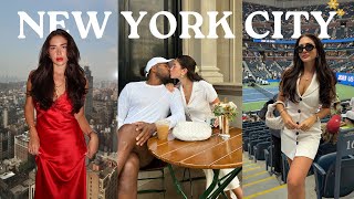 NYC travel vlog ♡ NYFW US Open Ralphs coffee after parties makeup routine favorite restaurants [upl. by Iman494]