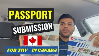 How To Send Passport For Canada Visa Stamping TRV From Inside Canada  Passport Submission [upl. by Annahoj]