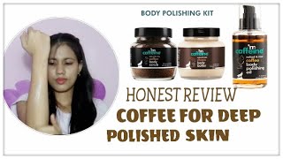 REVIEWDEMOBody Polishing With Coffee Mcaffeine Body Polishing OilCoffee Scrub Cocoa Body Butter [upl. by Nylrebmik]