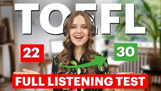 Score 3030 on TOEFL Listening  Full Practice Test with Answers  Strategies amp Techniques [upl. by Steel]