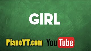 Girl  The Beatles Piano Tutorial  PianoYTcom [upl. by Neelcaj]