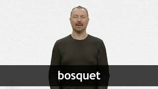 How to pronounce BOSQUET in French [upl. by Klina]