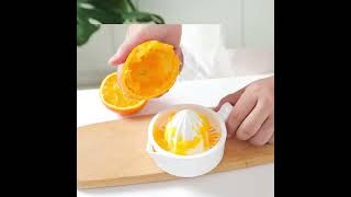 Portable Manual Lemon Juicer Manual Household Plastic Mini Orange Juicers Household Mini Orange [upl. by Aicsile508]