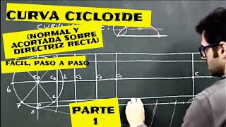 Geom plana curva cicloide de un ciclo y la acortada PARTE1 [upl. by Hilda]