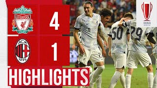 HIGHLIGHTS Liverpool 41 AC Milan  Salah Thiago amp Darwin Nunez double [upl. by Mandi]