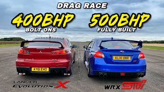 2016 Ford Focus RS vs Subaru STI Powered Rally Car [upl. by Nnylyram]