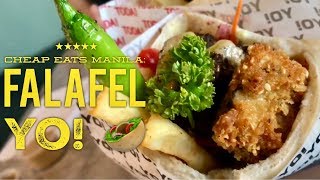 Cheap Healthy Eats Manila Falafel Yo Israel Falafel and Salad Bar Greenbelt 3 Makati [upl. by Bale]