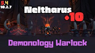 Demonology Warlock 👹  Neltharus 10💥 425k dps 🥈 S4 [upl. by Nevai]