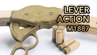 Best Lever Action  How To Make Cardboard Gun [upl. by Gnap]