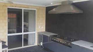 Dragon Vents installed on a BBQ Rangehood for Pyro Kitchen alfresco design [upl. by Mcquillin579]