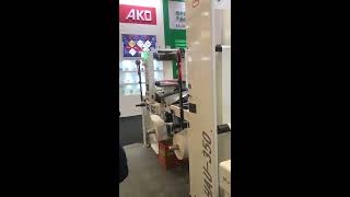 2019 DYM fully Automatic butt splice nonstop print system working in Labelexpo exhibition [upl. by Melvina301]