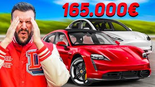 TESLA MODEL 3 VS PORSCHE TAYCAN GTS MERITĂ 165000 EURO [upl. by Tamera]