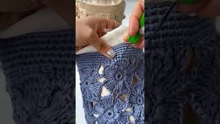 巾着作りの時に裏地の付け方。crochet かぎ編み [upl. by Atnomed413]