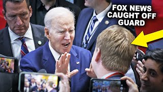 BIDEN CONFRONTS FOX NEWS WEASEL [upl. by Kerred]